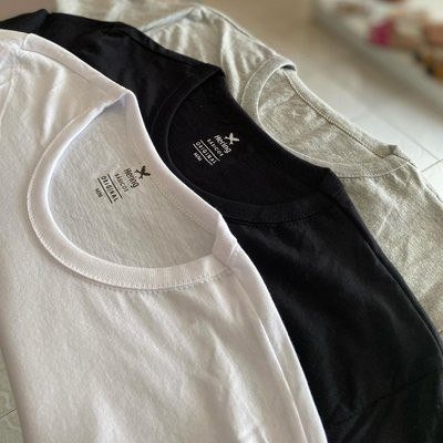 Kit Com 3 Camisetas Masc Básicas Slim Gola Redonda Hering