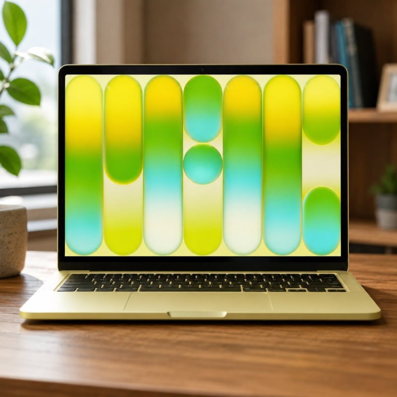 MacBook Neo de 13 polegadas - Chip A18 Pro, 256GB - Amarelo-cítrico