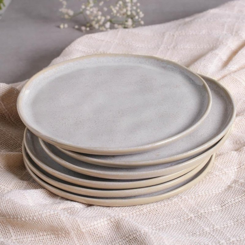 Porto Brasil Conjunto com 6 Pratos de Sobremesa Bio Latte 21,5cm