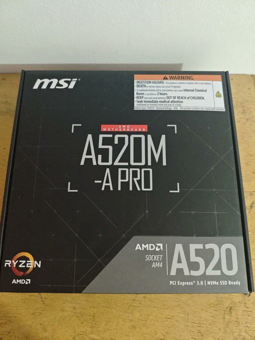 Placa-Mãe MSI A520M-A PRO, AMD AM4, mATX, DDR4, HDMI