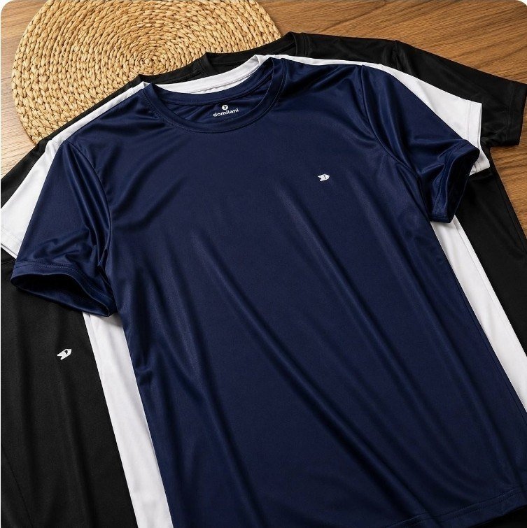 Kit 8 Camisas Sandrini Dry-Fit Masculina Caminhada Academia