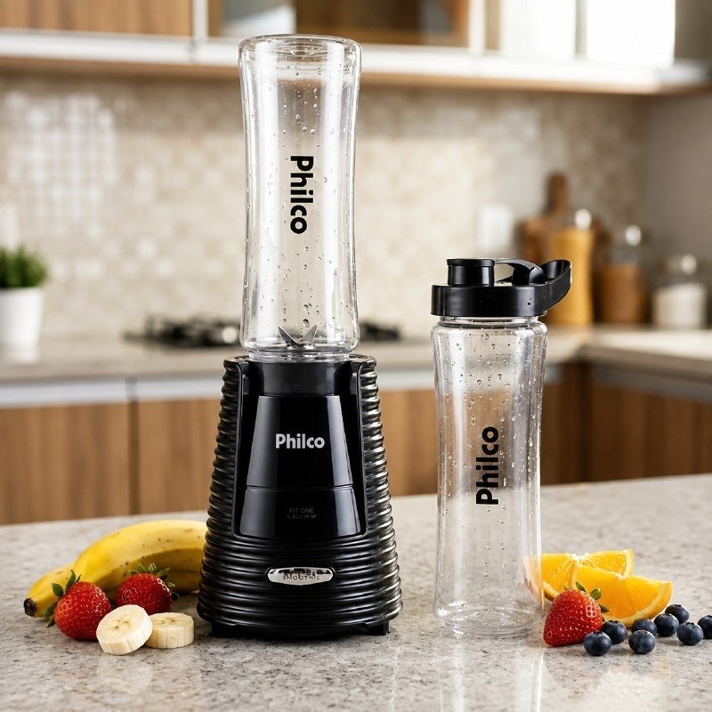 Liquidificador Philco Portátil 2 Squeezes 400W PLQ04A + Frete Grátis