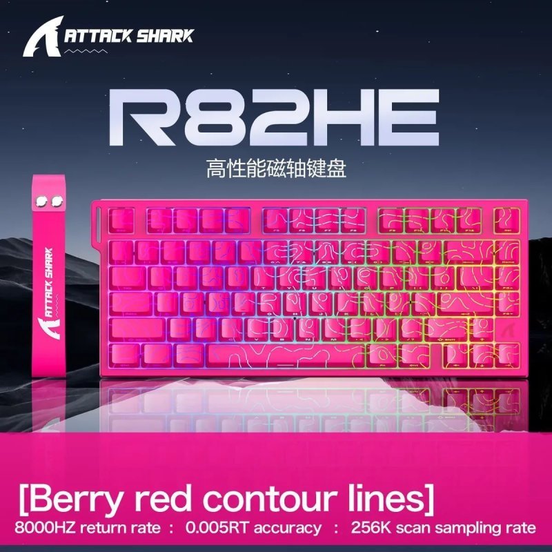 Teclado Magnético Attack Shark R82he 8000hz Gamer