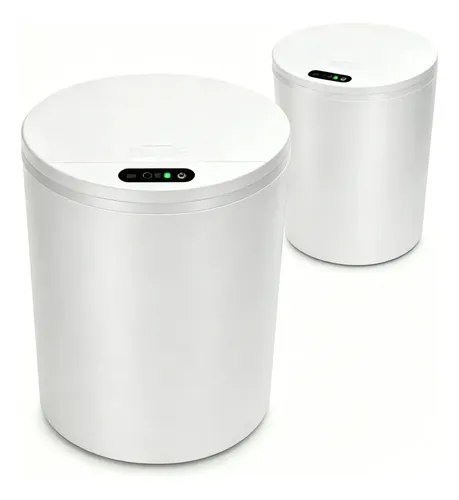 Lixeira Inteligente com Sensor 16L Cor Branco