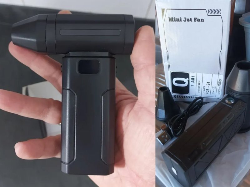 Mini Soprador de Ar Portátil Sem Fio Recarregável
