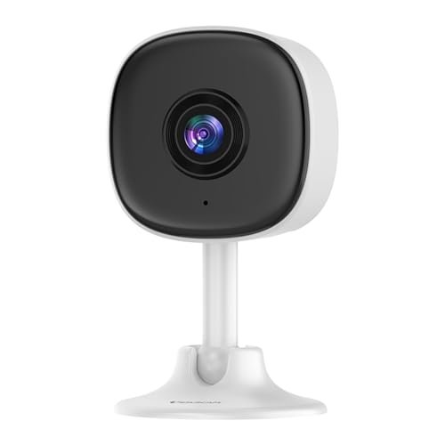 Câmera de Segurança Interna WiFi, Lente Ultra Grande Angular, Detecção de Pessoas, Alertas em Tempo Real, Monitoramento por App
