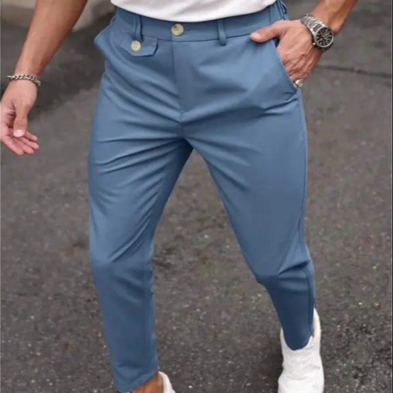 Calça Masculina Alfaiataria Italiana Moderna Social Aba