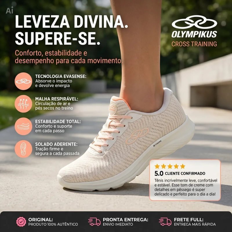Olympikus Atmos Corrida Academia Conforto - Tênis