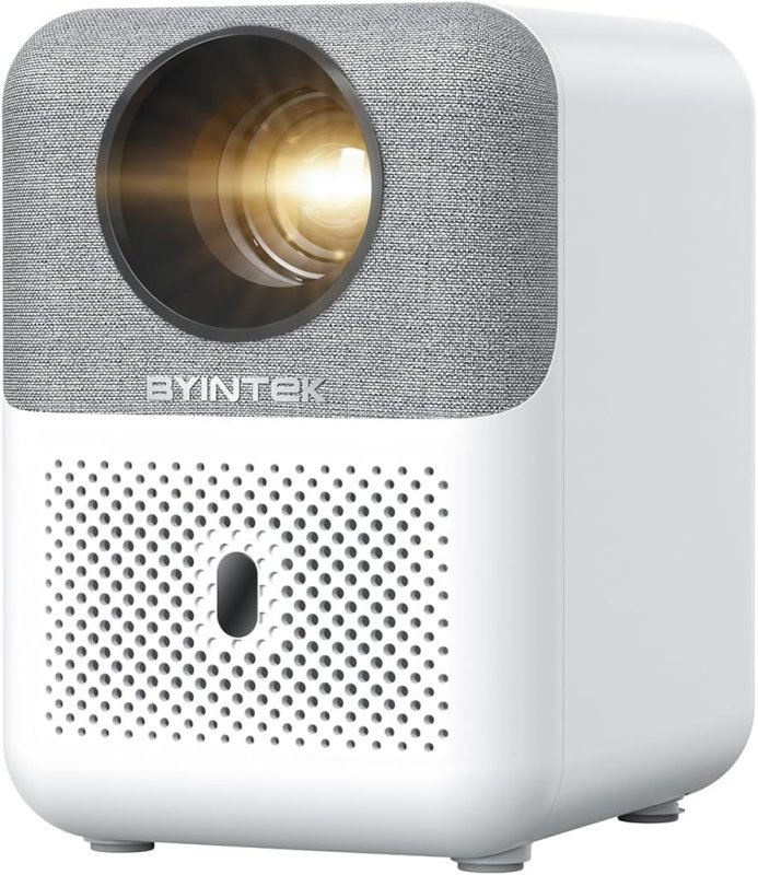 BYINTEK Projetor U4, Suporta 4K 1080P Full HD, Foco Automático, WiFi Inteligente e Projetor BT 5.0