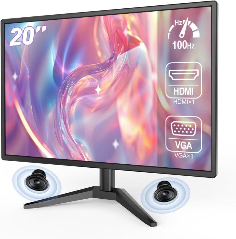 Monitor 20 Polegadas, HD+, 1ms, Taxa de Atualização 100Hz