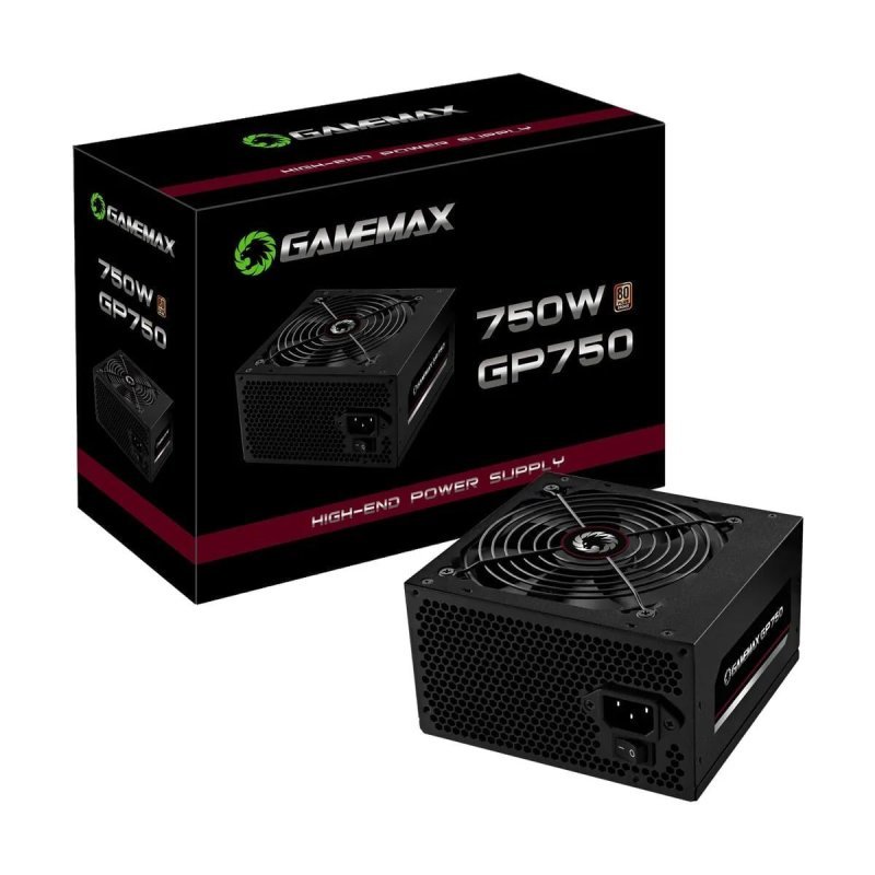 Fonte 750W Gp750 80 Plus Bronze Gamemax Cor Preto