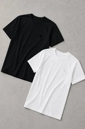 Kit 2 Camisetas Over Masculina Polo Wear Preto-branco