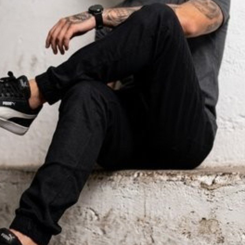 Calça Jogger Masculina Skinny Camufladas Ou Preta C Elástico (P ao GG)
