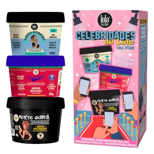 Kit Máscara Capilar Lola Star - morte subita+danos vorazes+rapunzel