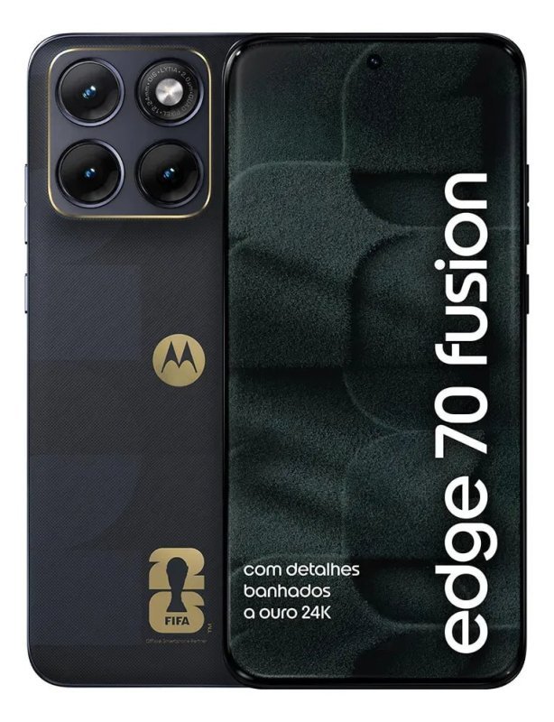 Motorola Edge 70 Fusion 5G - 256GB 24GB RAM - Câmera 50MP Sony - Grafite