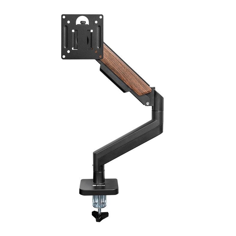 Suporte Articulado Para Monitor Zinnia Rust 100 Preto 17 A 32 Pol com Pistão A Gás