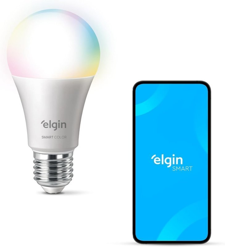 Elgin Lâmpada Inteligente 15W Smart Color RGB Wifi - Alexa e Google Home