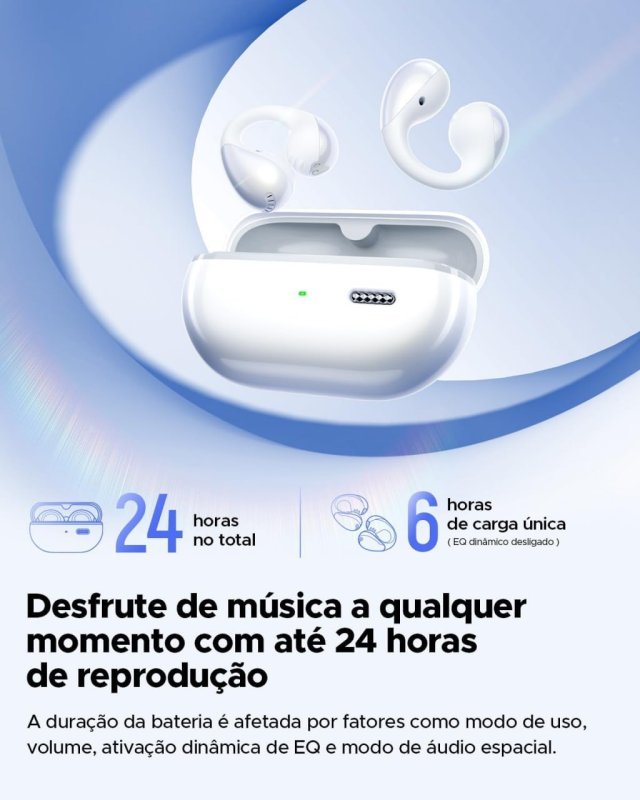 SoundPEATS PearlClip Pro Fone Aberto - Presilha 24H IPX5 - Bluetooth 5.4