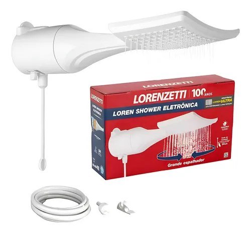 Chuveiro Loren Shower eletrônico Ultra Branco 7500W 220V Lorenzetti