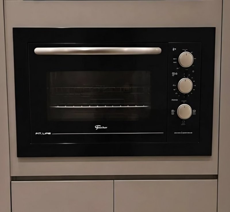 Fischer Forno Elétrico Embutir Fit Line 48L Black 127V