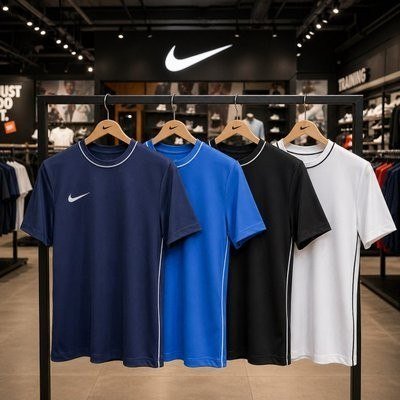 Camiseta Dri-fit Nike Park Masculina Branco/preto G