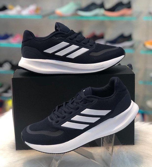 Tênis De Corrida Masculino Runfalcon 6 Cloudfoam adidas Azul Liso 41 Br