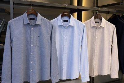 Camisa Aramis Manga Longa Regular Algodão Capri Natural