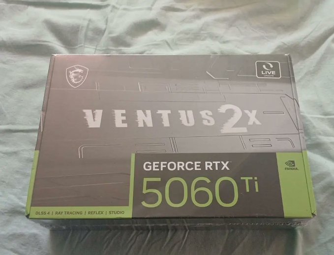 MSI NVIDIA GeForce RTX 5060 TI Ventus 2X OC Black Plus