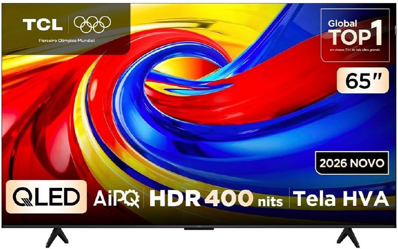 Smart TV TCL 65" QLED 4K 120hz VRR HDR10+ 65P7L