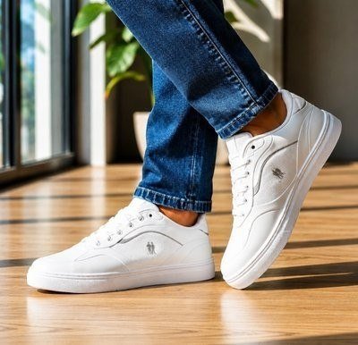 Tênis Casual Street Polo Wear Branco