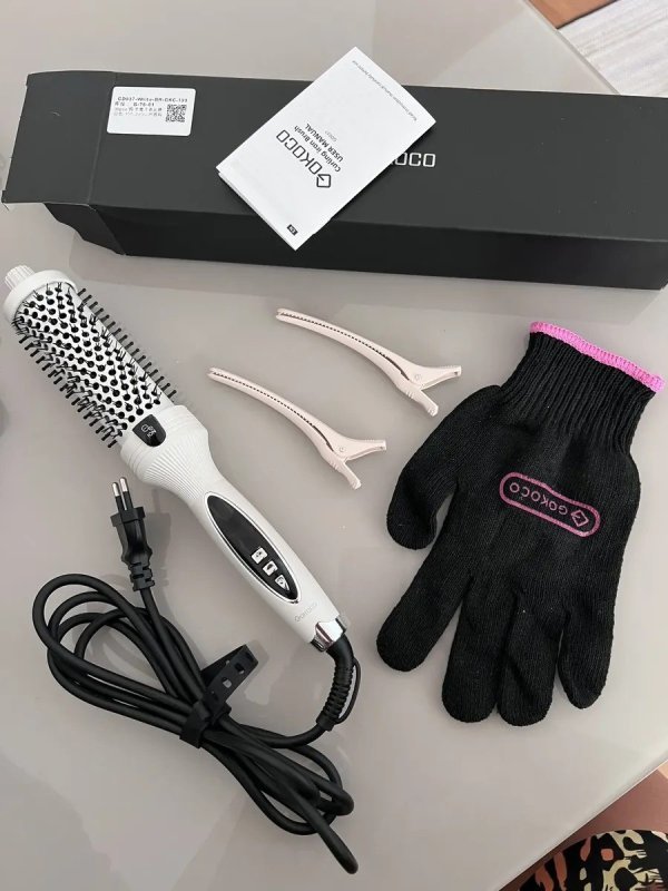 Escova Modeladora Ar Quente Com Íons Negativos Gokoco