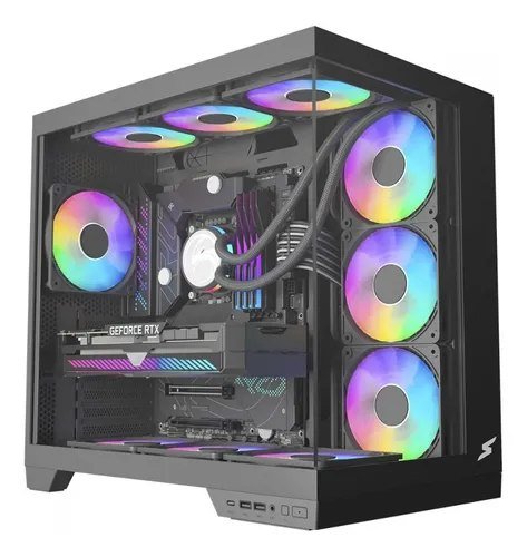 Gabinete Gamer Superframe Vhagar, Mid Tower, Vidro, Atx
