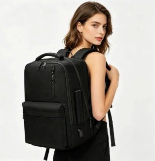 Mochila para Notebook Feminina Expansível de 25L a 40L, com USB e Impermeável