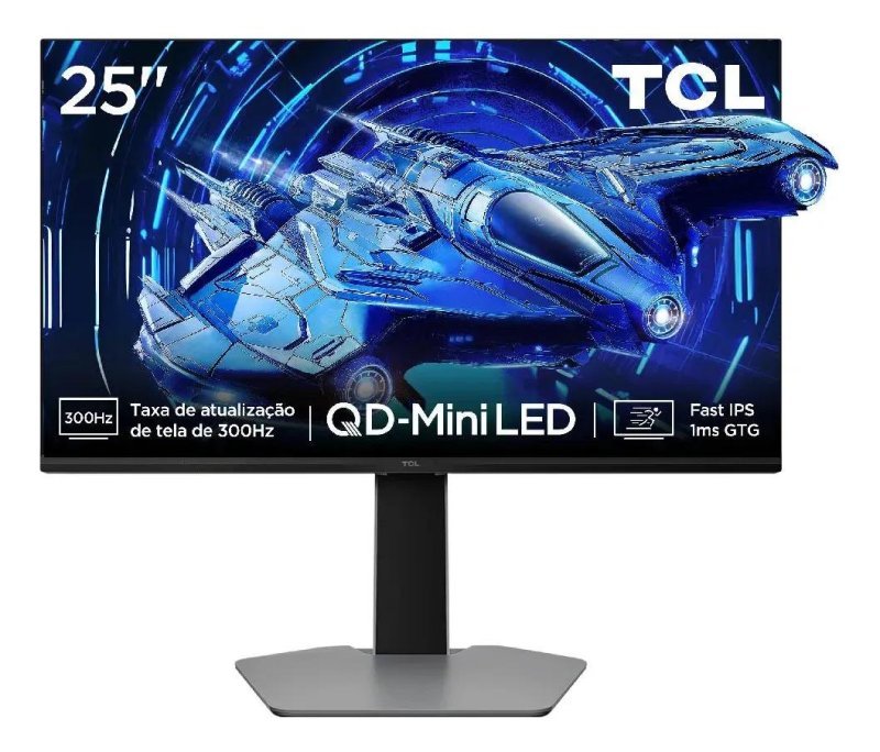 Monitor Gamer TCL 25" QLED Mini LED Full HD 300Hz