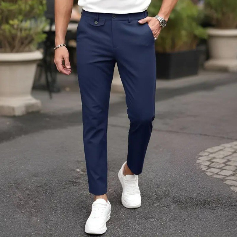 Calça Masculina Alfaiataria Italiana Moderna Social Aba