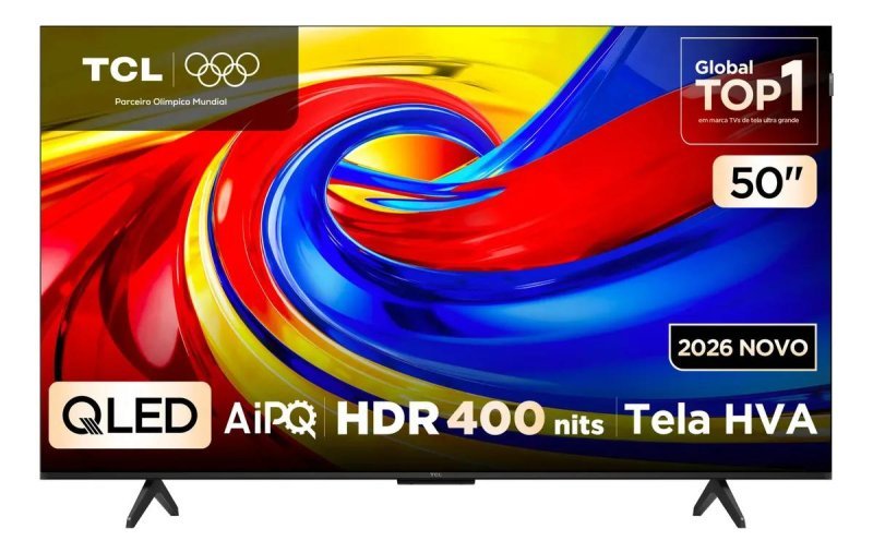 Smart TV TCL 50" QLED 4K P7L Google TV