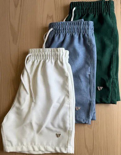 Kit 3 Bermudas Lisas Amarração Shorts Academia Treino Praia