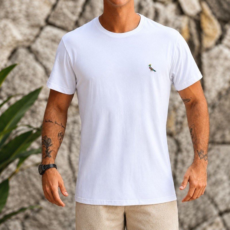 Camiseta Pica Pau Est Escudo Plantas Reserva Branco M