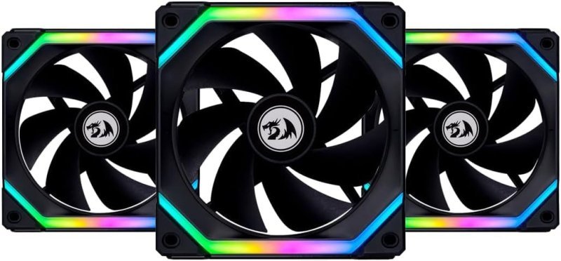 KIT GAMER UNI FAN RGB PRETO COM 3 FANS UF-SL120-3B SI