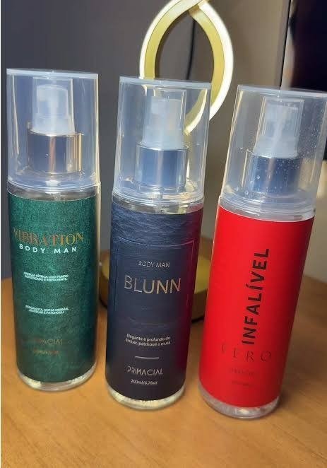 Kit Body Splash Masculino Vibration + Blunn + Infalível Fero