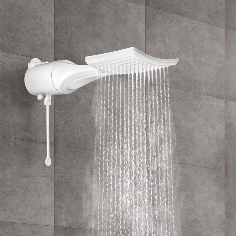 Chuveiro Ducha Lorenzetti Loren Shower Eletrônico Branco 6800w 220V