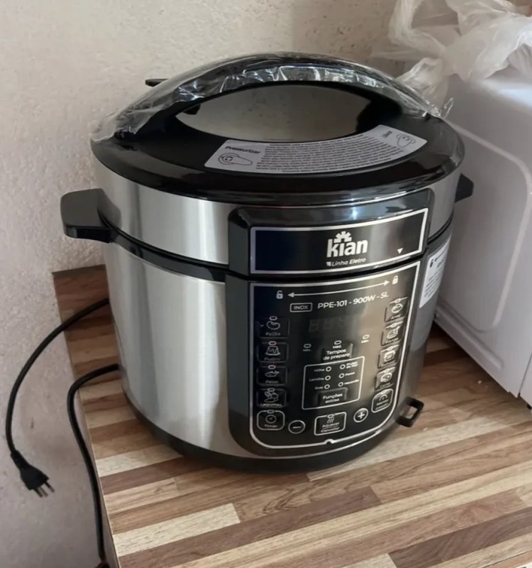Panela De Pressão Elétrica 5 Litros Kian Inox