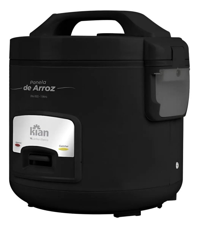 Panela De Arroz Elétrica Inox 5 Xícaras 400w Kian Preto