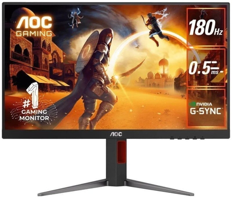 Monitor Gamer Aoc 24" 180Hz 0,5ms Ips Ajuste de Altura 24G4/P