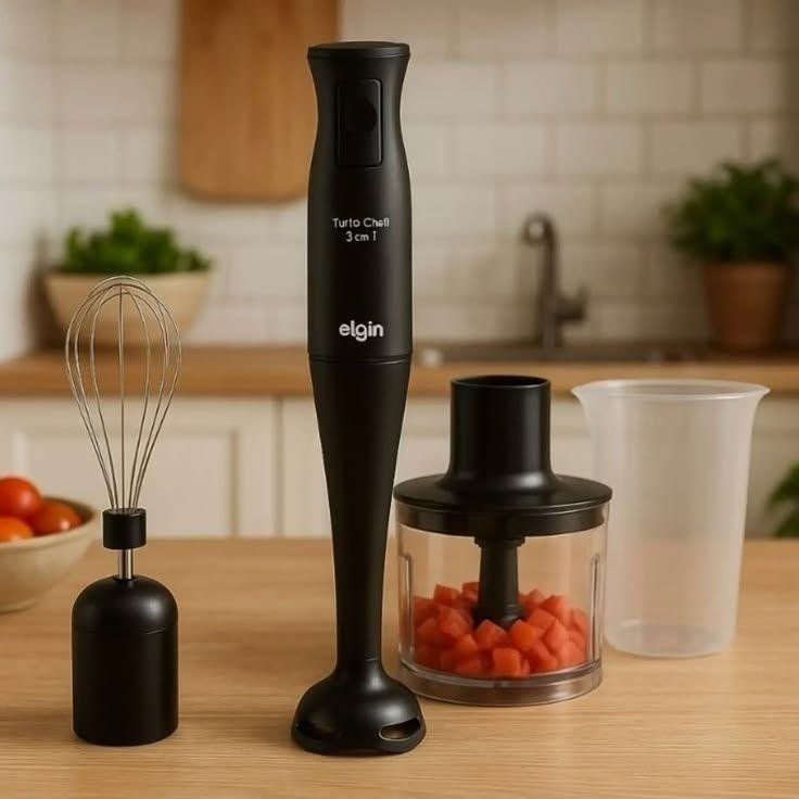 Mixer Vertical Turbo Elgin 3 em 1 200W Preto