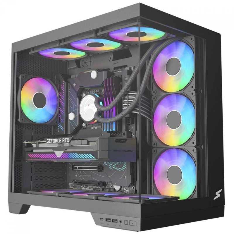 Gabinete Gamer SuperFrame Vhagar, ATX, Preto