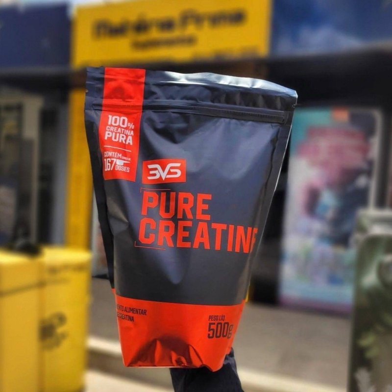 CREATINA MONOHIDRATADA 500g - 100% Pura - 3VS Nutrition