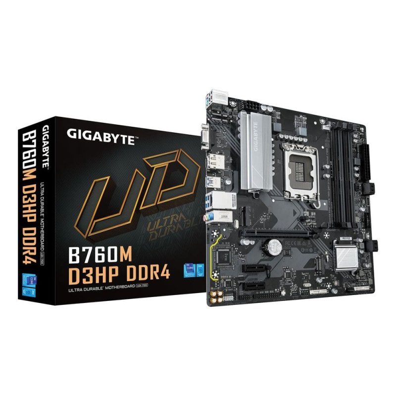 Placa Mãe Gigabyte B760M D3HP DDR4 LGA 1700 4x DDR4 Chipset B760 mATX