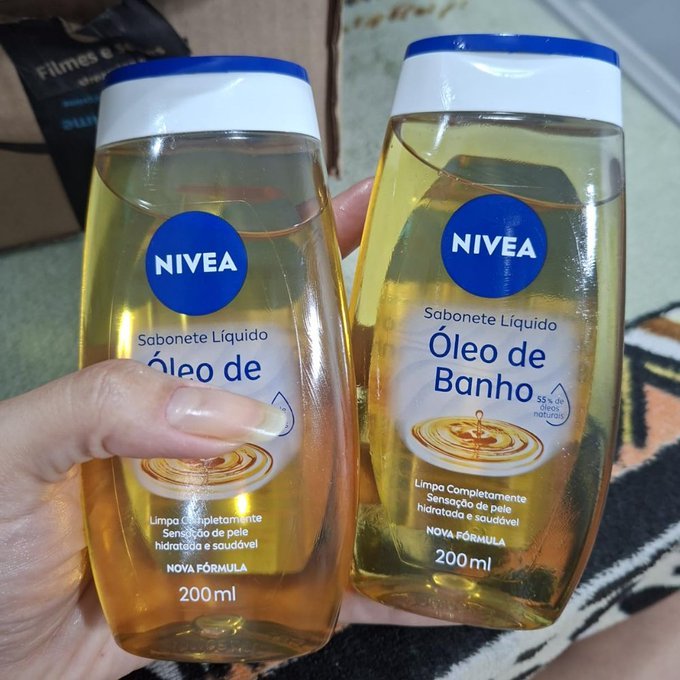 Kit 2 un. Sabonete Líquido Nivea Óleo de Banho 200ml + Frete Grátis