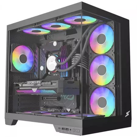 Gabinete Gamer SuperFrame Vhagar, Atx, Preto